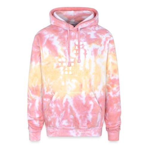 Quit upside white - Adult Tie Dye Hoodie