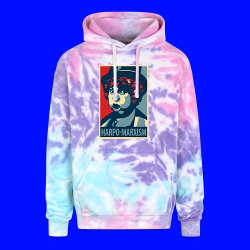 Harpo Marxism: parody of Obama poster - Adult Tie Dye Hoodie