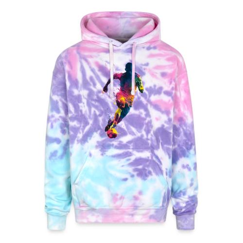 Soccer: Kick of Colors - Adult Tie Dye Hoodie