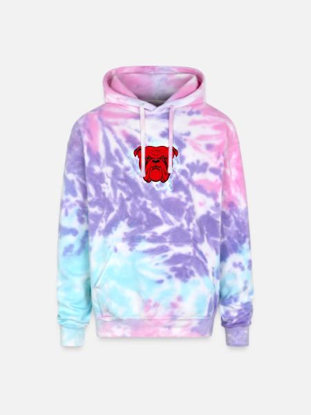 Red Dog Beer - Adult Tie Dye Hoodie - cotton candy