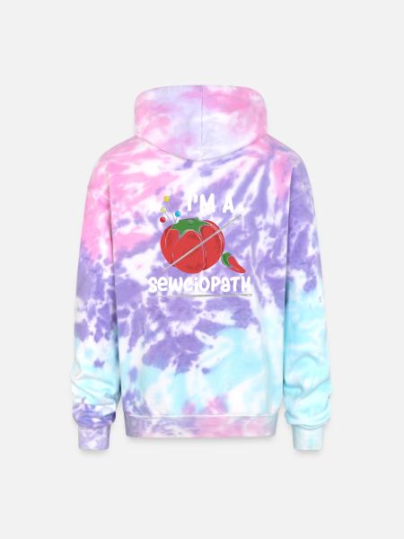 Sewing Quilting Gifts Woman - Adult Tie Dye Hoodie - cotton candy