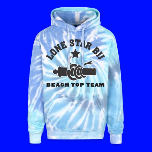 Beach Top Team - Lone Star BJJ - Black - Adult Tie Dye Hoodie
