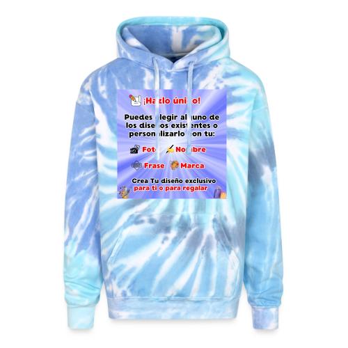 Personalized Souvenirs with Photo, Phrase, Design - Adult Tie Dye Hoodie