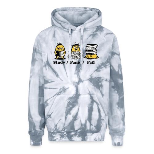 Funny Student Study Panic Fail Back To School - Adult Tie Dye Hoodie