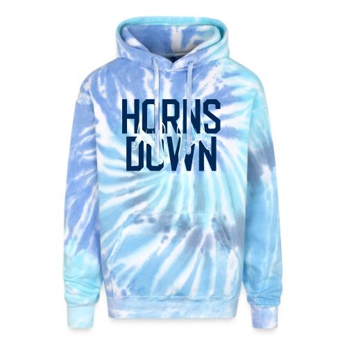 Horns Down (On Gold) - Adult Tie Dye Hoodie