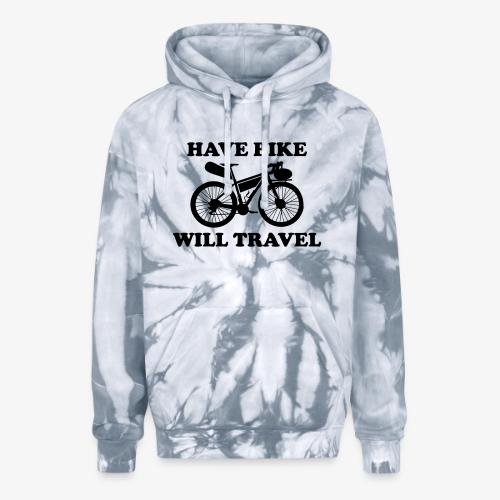 have bike will travel - Adult Tie Dye Hoodie