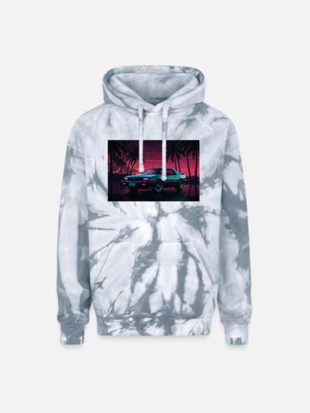 New collection - Adult Tie Dye Hoodie - spider silver