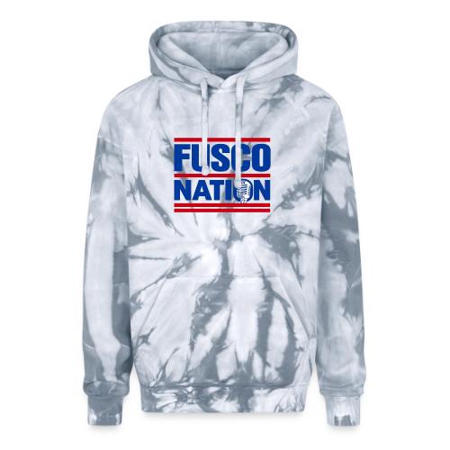 Fusco Nation with Mic (250th Show Commemorative) - Adult Tie Dye Hoodie