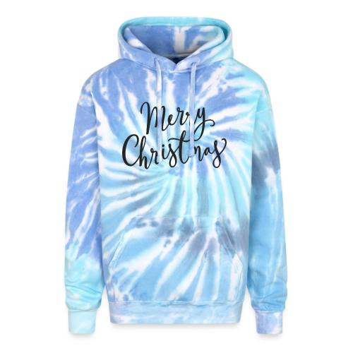 merry christmas - Adult Tie Dye Hoodie