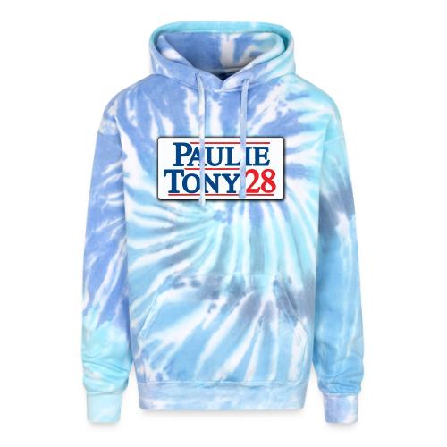 Paulie and Tony for Co-President 2028 - Adult Tie Dye Hoodie