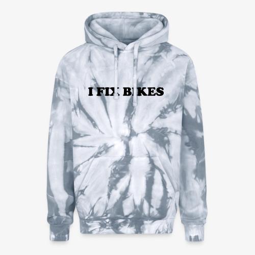 i fix bikes - Adult Tie Dye Hoodie