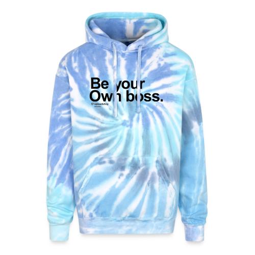 Boss in black - Adult Tie Dye Hoodie