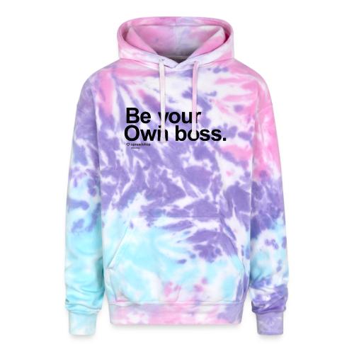 Boss in black - Adult Tie Dye Hoodie