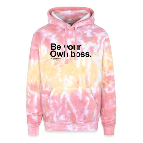 Boss in black - Adult Tie Dye Hoodie