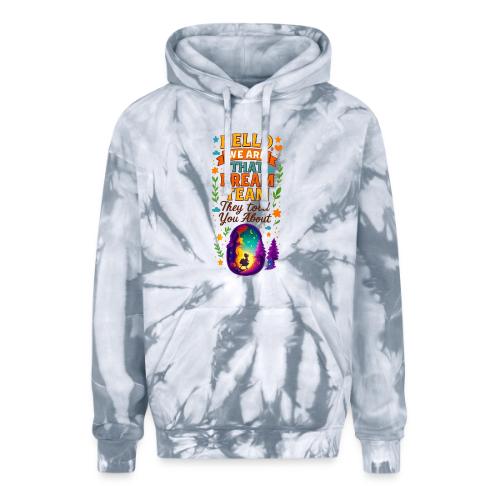 Dream Team Inspirational Graphic - Adult Tie Dye Hoodie