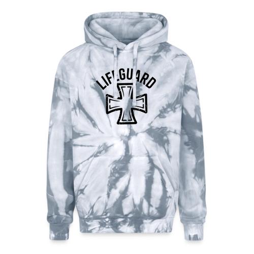 Lifeguard Cross Emblem - Adult Tie Dye Hoodie