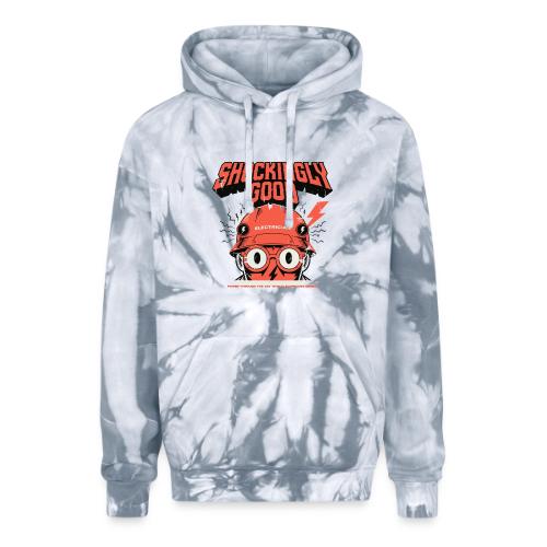 Funny Shockingly Good Electrician - Adult Tie Dye Hoodie
