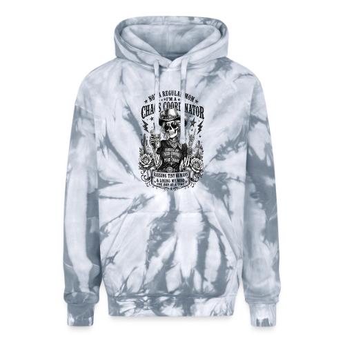 Chaos Coordinator Mom Skeleton Cowgirl - Adult Tie Dye Hoodie