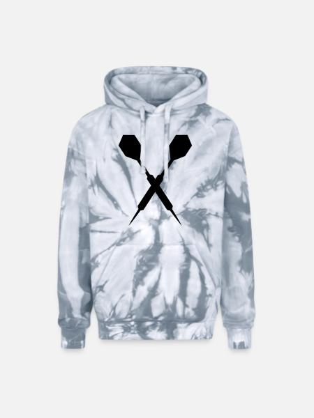 Dart - Adult Tie Dye Hoodie - spider silver