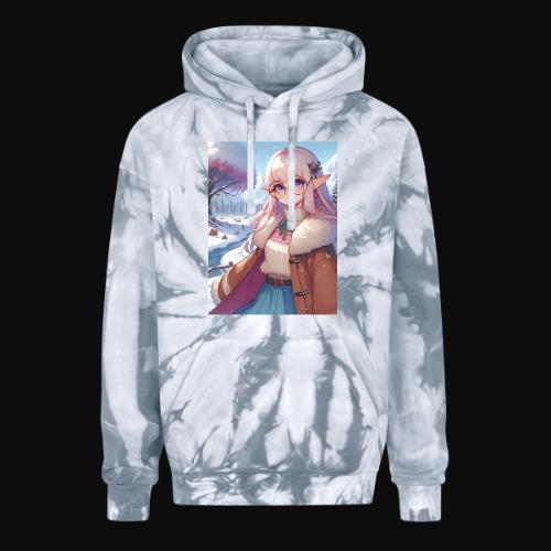 winter elf - Adult Tie Dye Hoodie