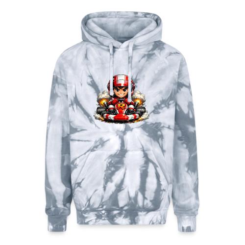 Carcadelogoracerfront - Adult Tie Dye Hoodie