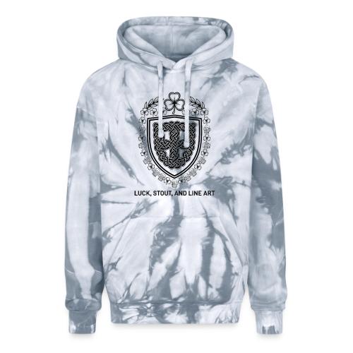 Celtic Knot T-Shirt, Symmetrical Shield - Adult Tie Dye Hoodie