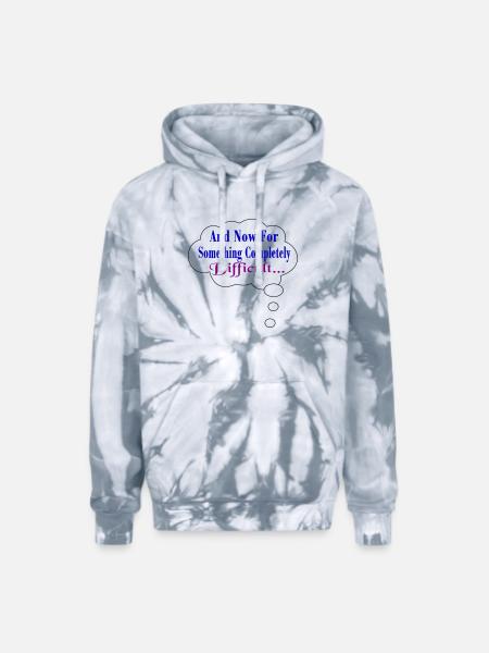 Completely Difficult - Adult Tie Dye Hoodie - spider silver