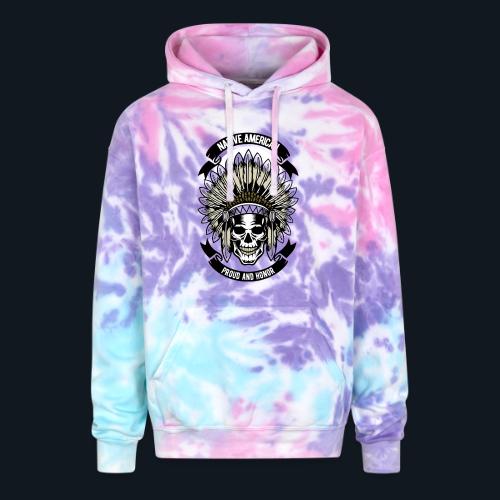 Native American Proud and Honor - Adult Tie Dye Hoodie