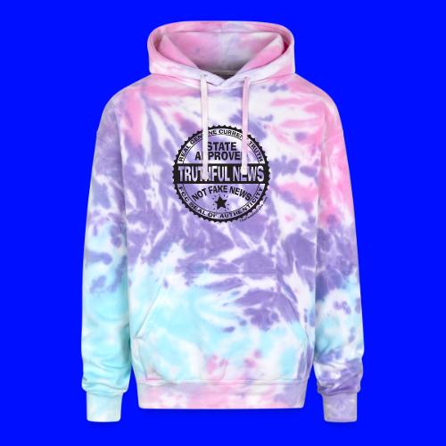 Truthful News FCC Seal - Adult Tie Dye Hoodie