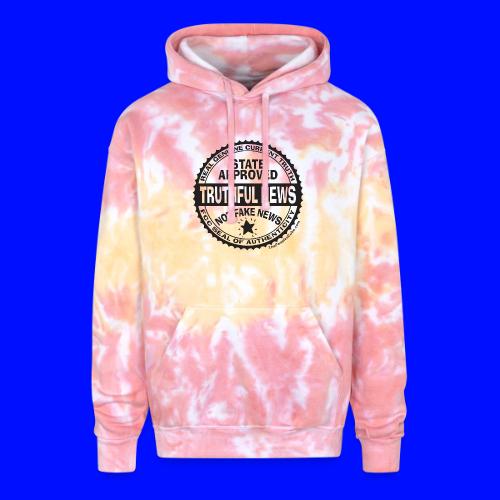 Truthful News FCC Seal - Adult Tie Dye Hoodie