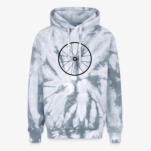 Bicycle Wheel - Adult Tie Dye Hoodie