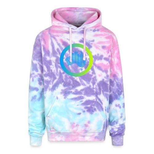 Gradient Symbol Only - Adult Tie Dye Hoodie