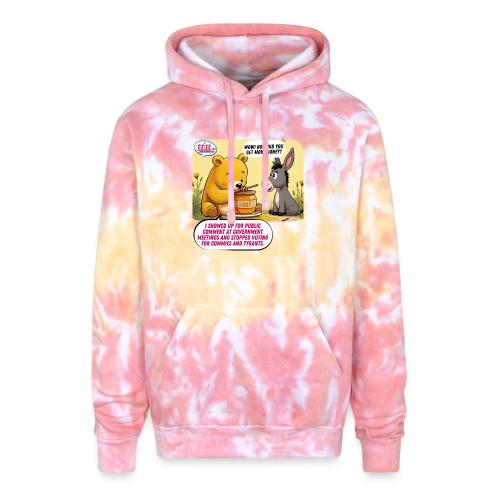Honey Bear - Fire Tyrants - Adult Tie Dye Hoodie