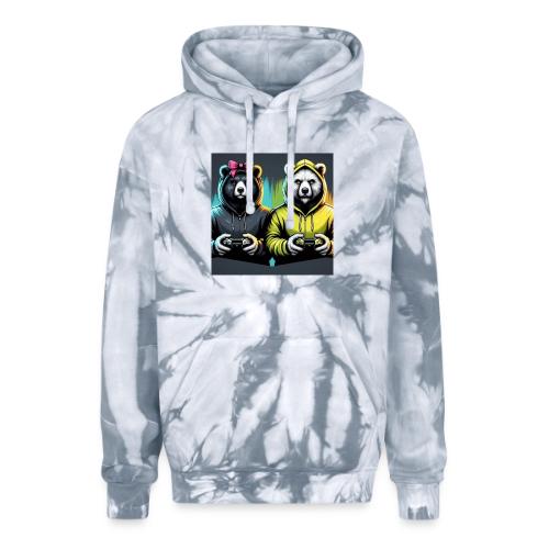 Gamer Bears - Adult Tie Dye Hoodie