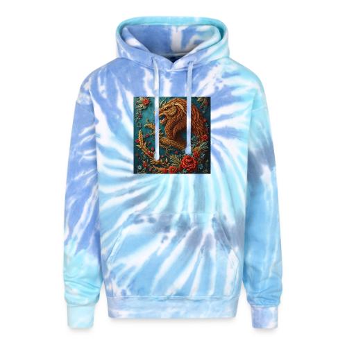 Fantasy souvenirs, regional Mexican designs - Adult Tie Dye Hoodie