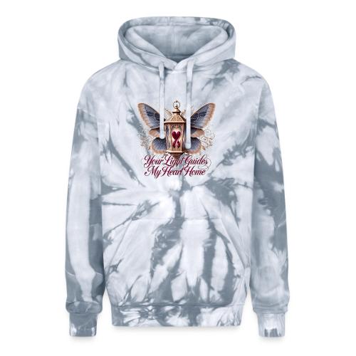 Your Light Guides My Heart HomeGifts T-Shirt - Adult Tie Dye Hoodie