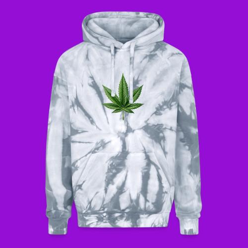 Cannabis Leaf - Adult Tie Dye Hoodie