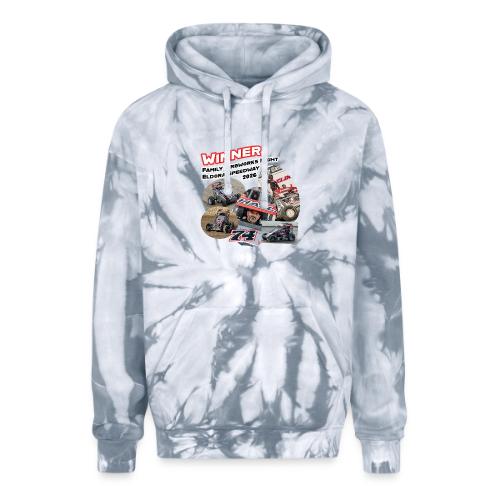 Luke Hall - Eldora Speedway FFN#1 Design 2 - Adult Tie Dye Hoodie