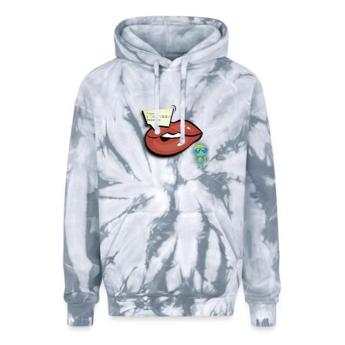 Smoon City_I wear lipstick - Adult Tie Dye Hoodie