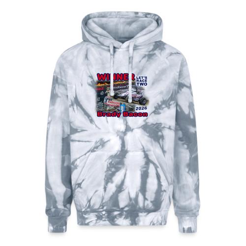 Brady Bacon #LetsRaceTwo Winner - Adult Tie Dye Hoodie