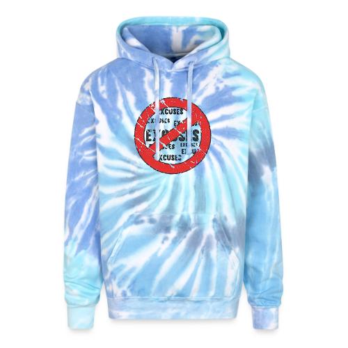 No Excuses | Vintage Style - Adult Tie Dye Hoodie
