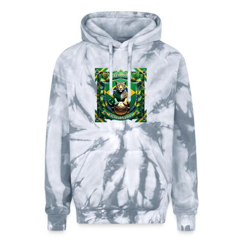 Brazil Jaguar Glory T-Shirt, Flag Pride Badge Gift - Adult Tie Dye Hoodie