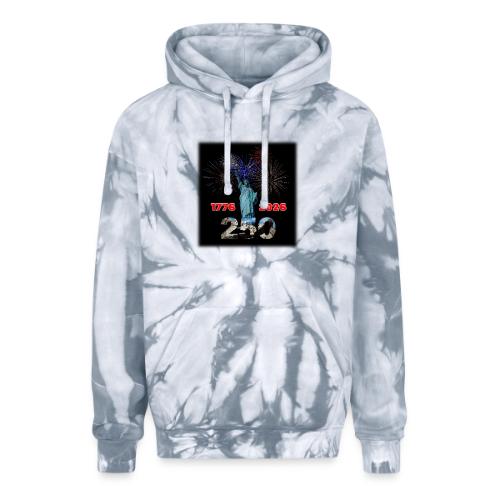 1776 - 2026 - 250 Years USA | Fireworks - Adult Tie Dye Hoodie