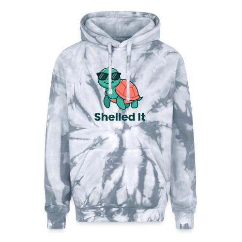 Funny Turtle Sunglasses Shelled It Cute Gift - Adult Tie Dye Hoodie