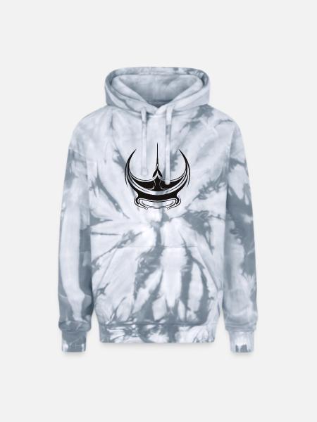 Manta - Adult Tie Dye Hoodie - spider silver