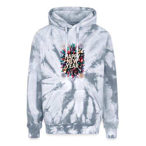 New Year's Party Horn T-Shirt - Adult Tie Dye Hoodie