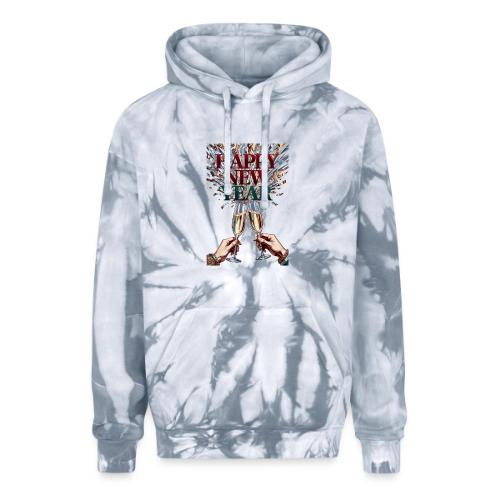 Toasting Hands T-Shirt Confetti Shower Premium - Adult Tie Dye Hoodie