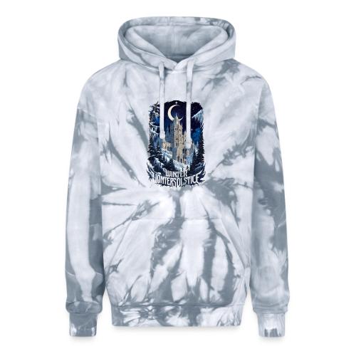 Celestial Winter Temple T-Shirt - Adult Tie Dye Hoodie