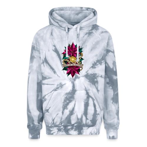 Queen of the Solstice Poinsettia T-Shirt - Adult Tie Dye Hoodie