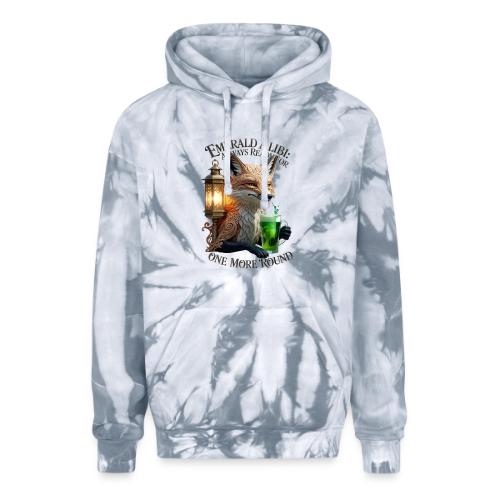 Emerald Alibi Fox Graphic Tee - Adult Tie Dye Hoodie